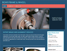 Tablet Screenshot of bearframeandwheel.com